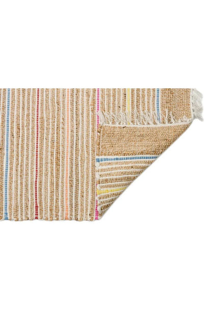 Juno Jüt Ech 05 Natural Multy Flatweave El Dokuma Naturel Jüt Hasır Halı - HALI VAGONU