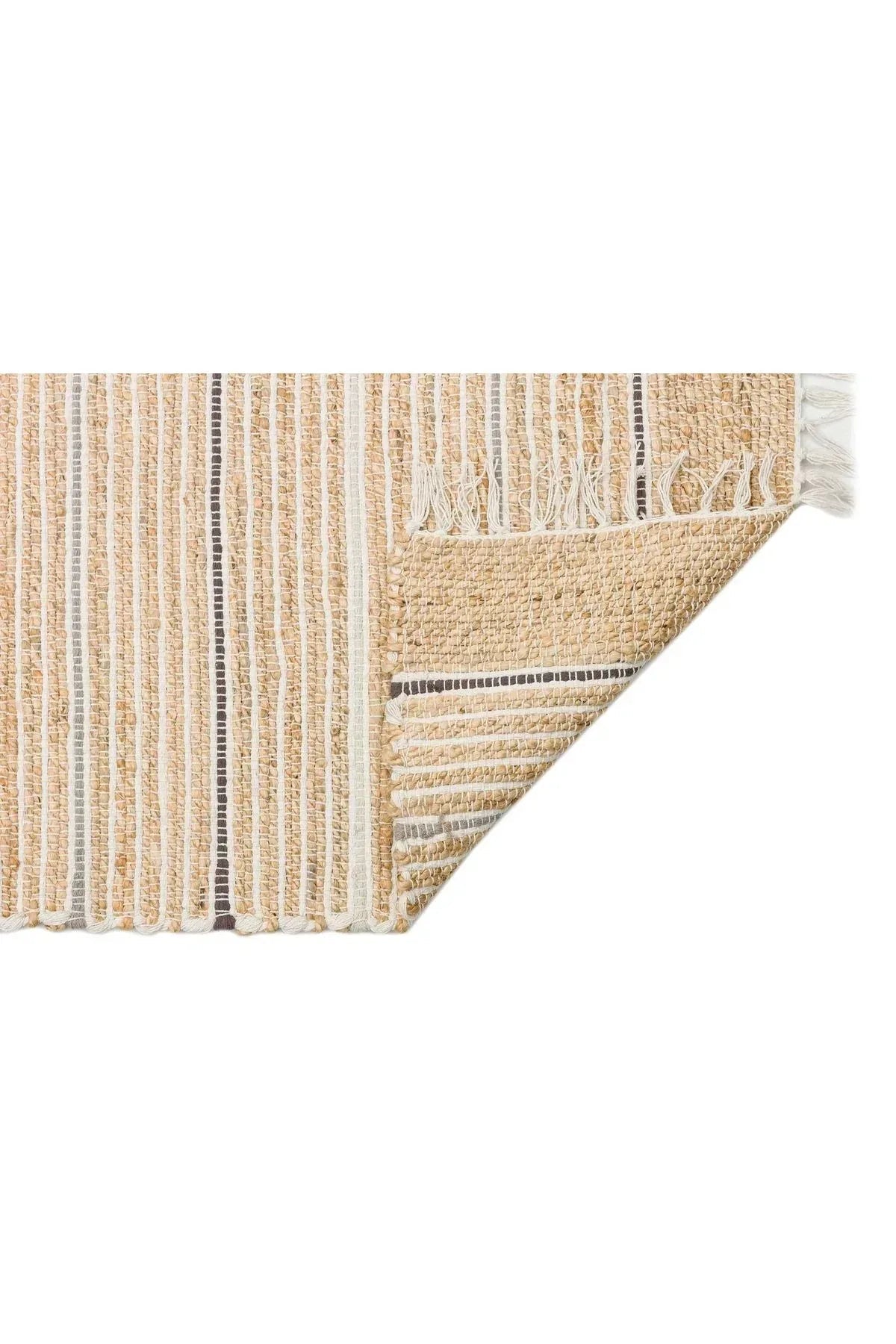 Juno Jüt Ech 05 Natural Multy Flatweave El Dokuma Naturel Jüt Hasır Halı - HALI VAGONU