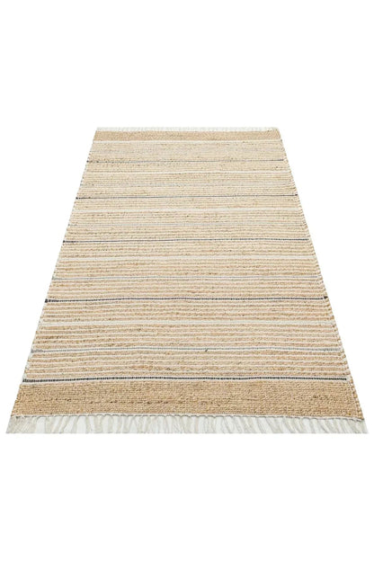Juno Jüt Ech 05 Natural Multy Flatweave El Dokuma Naturel Jüt Hasır Halı - HALI VAGONU