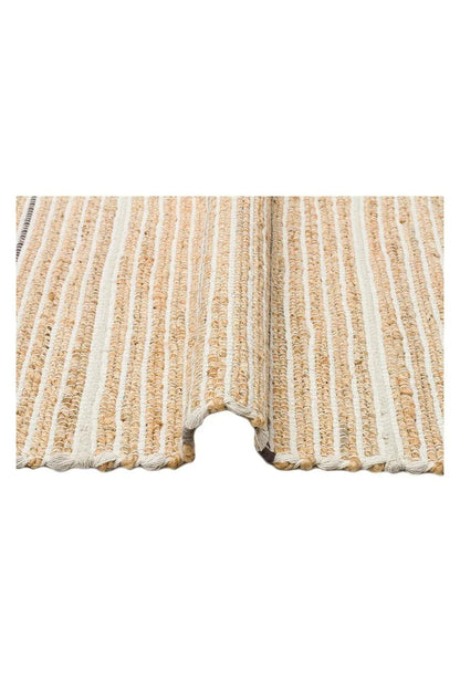 Juno Jüt Ech 05 Natural Multy Flatweave El Dokuma Naturel Jüt Hasır Halı - HALI VAGONU