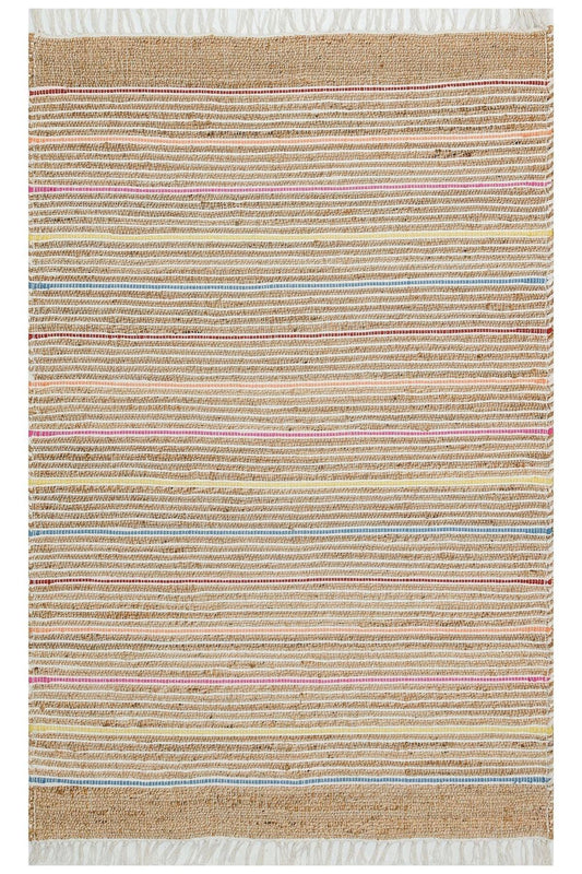 Juno Jüt Ech 05 Natural Multy Flatweave El Dokuma Naturel Jüt Hasır Halı - HALI VAGONU