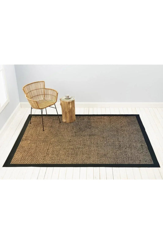 Jute02 Jüt Sisal Hasır Desenli Dijital Baskı Halı - HALI VAGONU