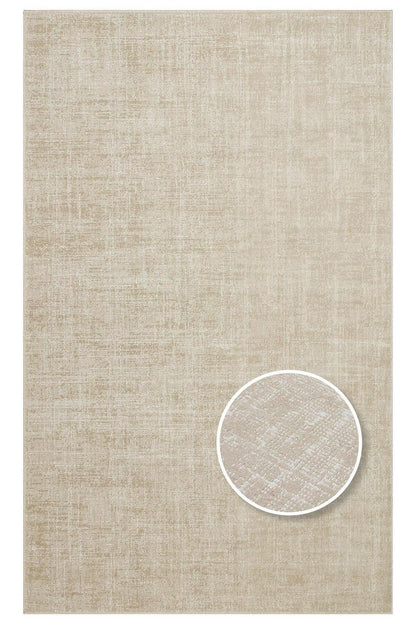 KALAHARİ KLH PLAIN BEIGE Özel Dokuma Tekniği Ile Üretilen Modern Sade Desenli Makine Halıs - HALI VAGONU