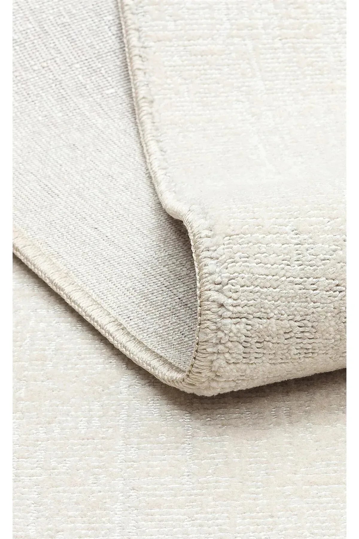 KALAHARİ KLH PLAIN CREAM Özel Dokuma Tekniği Ile Üretilen Modern Sade Desenli Makine Halısı - HALI VAGONU