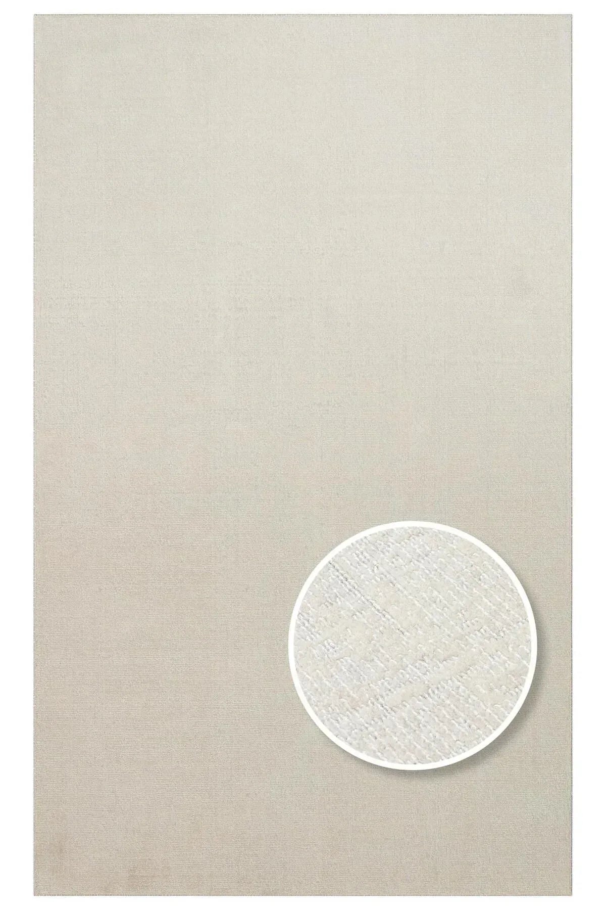 KALAHARİ KLH PLAIN CREAM Özel Dokuma Tekniği Ile Üretilen Modern Sade Desenli Makine Halısı - HALI VAGONU