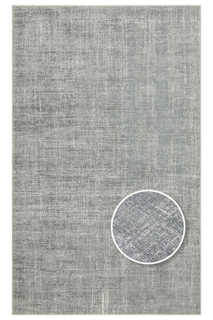 KALAHARİ KLH PLAIN GREY Özel Dokuma Tekniği Ile Üretilen Modern Sade Desenli Makine Halısı - HALI VAGONU