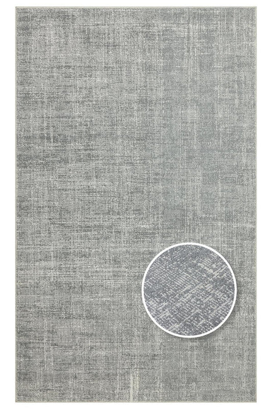 KALAHARİ KLH PLAIN GREY Özel Dokuma Tekniği Ile Üretilen Modern Sade Desenli Makine Halısı - HALI VAGONU