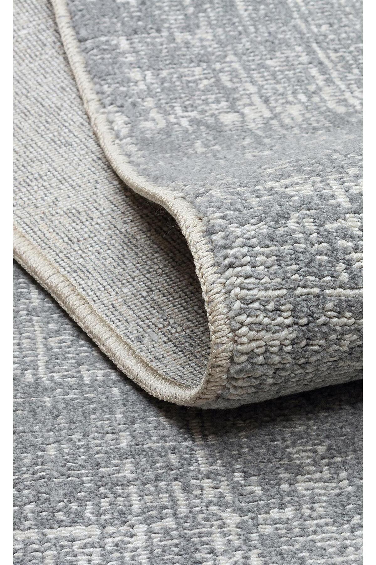 KALAHARİ KLH PLAIN GREY Özel Dokuma Tekniği Ile Üretilen Modern Sade Desenli Makine Halısı - HALI VAGONU