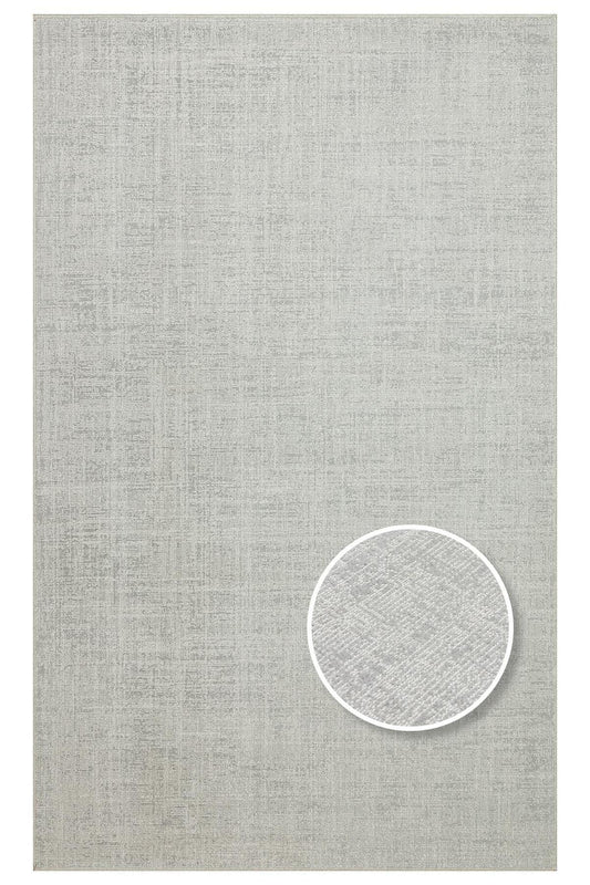 KALAHARİ KLH PLAIN SILVER Özel Dokuma Tekniği Ile Üretilen Modern Sade Desenli Makine Halısı - HALI VAGONU