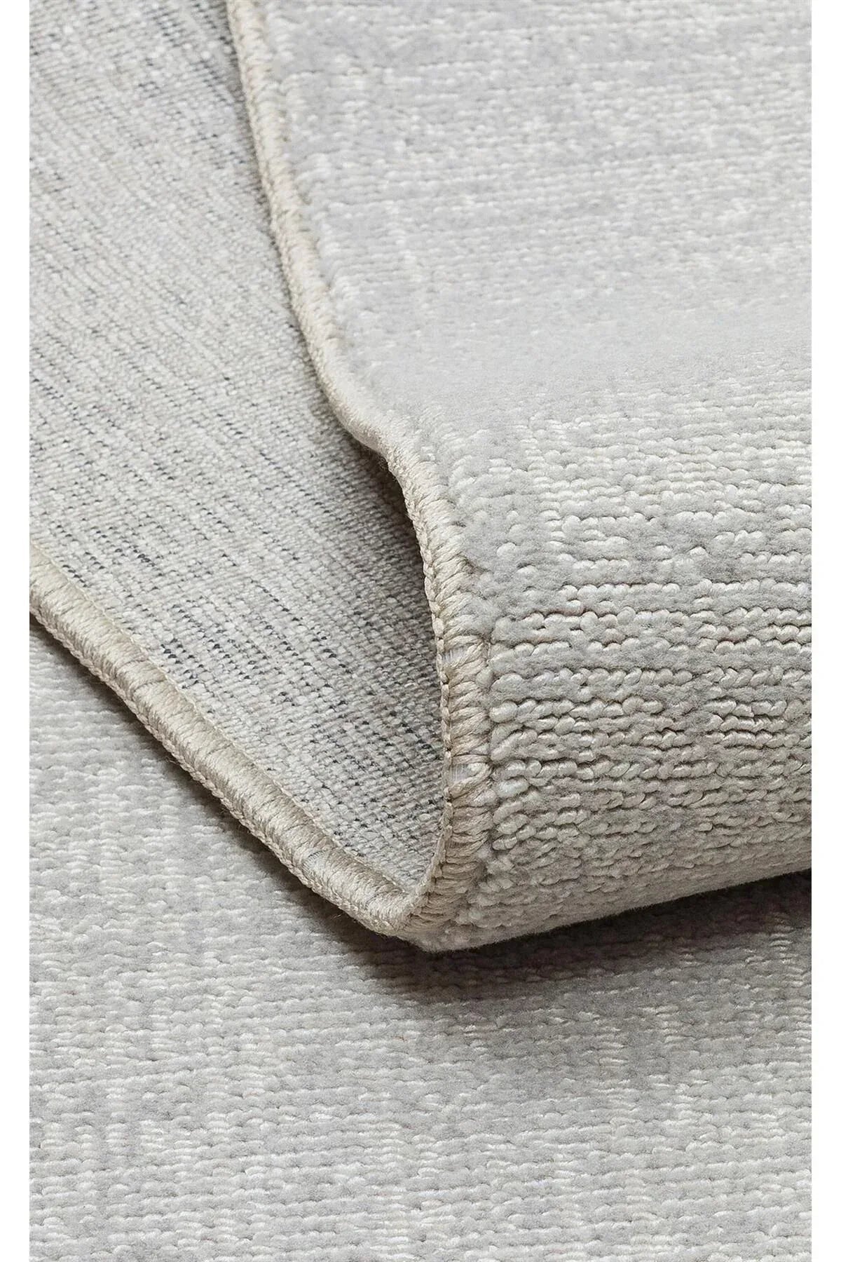 KALAHARİ KLH PLAIN SILVER Özel Dokuma Tekniği Ile Üretilen Modern Sade Desenli Makine Halısı - HALI VAGONU