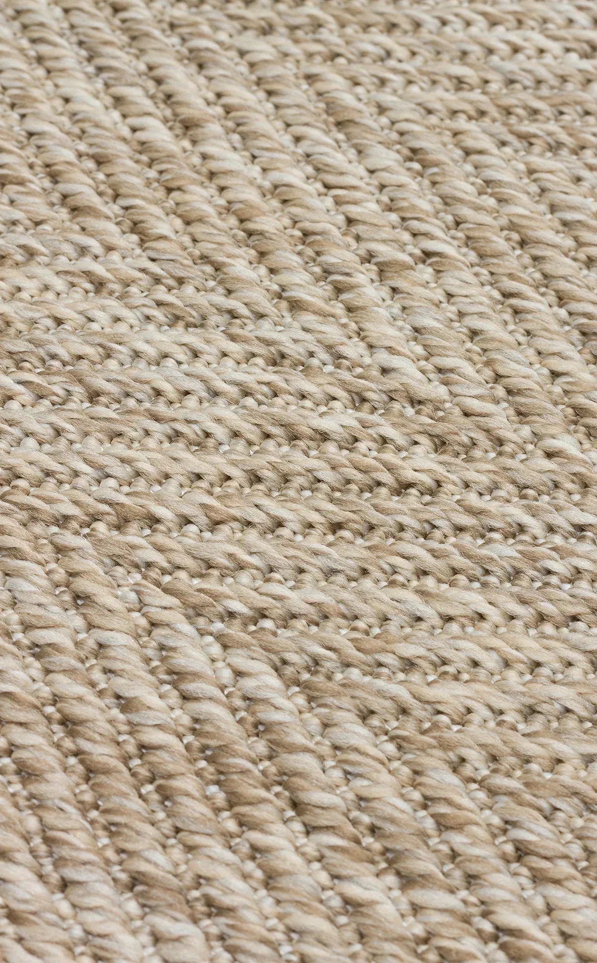 Krem Kumaş Bordürlü Balık Sırtı Desenli Bej Sisal Halı - El Yapımı, Dayanıklı, Modern Tasarım - ZHR_2704_L.Beige_BRD_Beige - HALI VAGONU