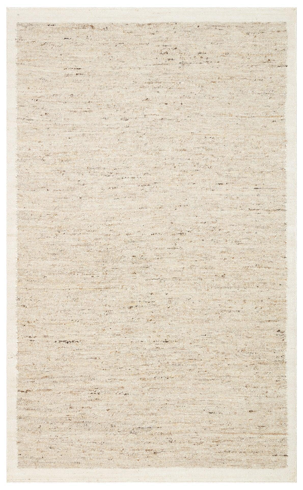 LHASA LHS 01 GREY CREAM Yün ve Jüt ile Üretilen Örme El Dokuma Halı - HALI VAGONU
