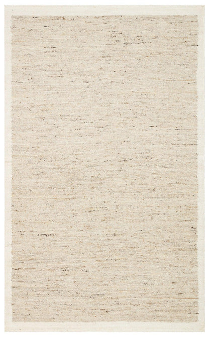 LHASA LHS 01 GREY CREAM Yün ve Jüt ile Üretilen Örme El Dokuma Halı - HALI VAGONU