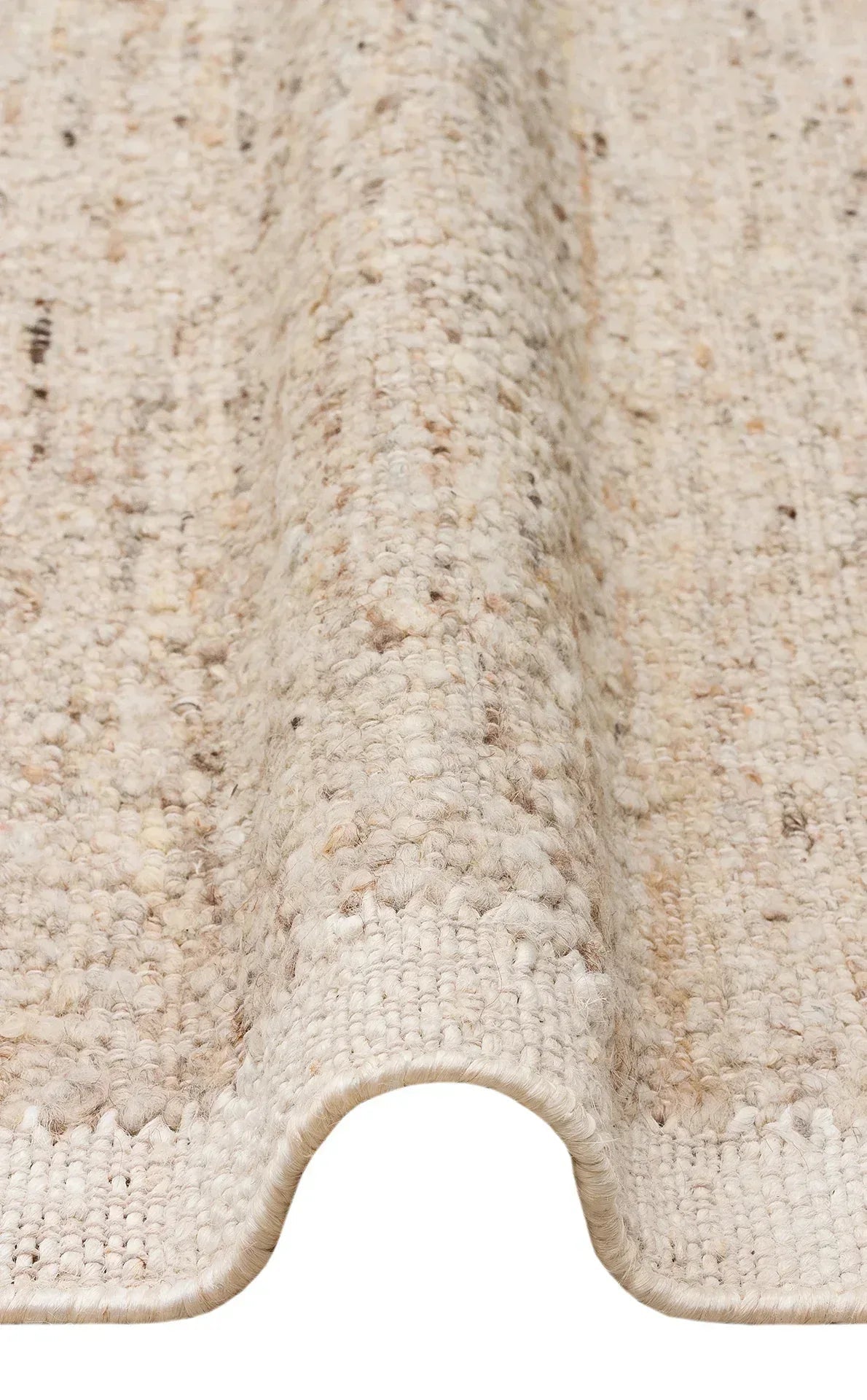 LHASA LHS 01 GREY CREAM Yün ve Jüt ile Üretilen Örme El Dokuma Halı - HALI VAGONU