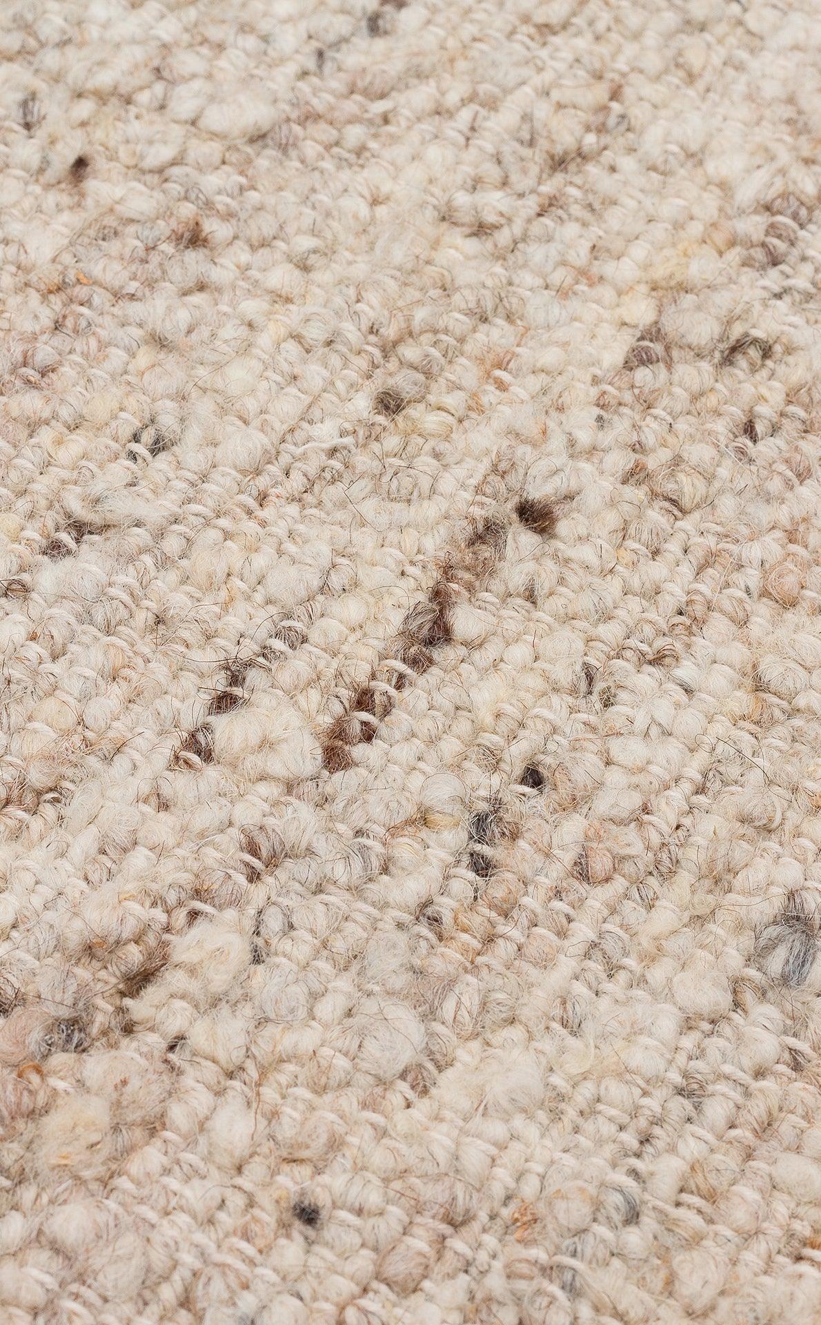 LHASA LHS 01 GREY CREAM Yün ve Jüt ile Üretilen Örme El Dokuma Halı - HALI VAGONU