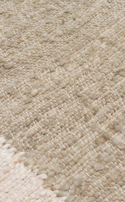 LHASA LHS 01 MINT CREAM Yün ve Jüt ile Üretilen Örme El Dokuma Halı - HALI VAGONU
