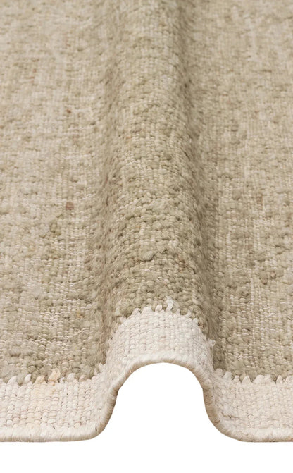 LHASA LHS 01 MINT CREAM Yün ve Jüt ile Üretilen Örme El Dokuma Halı - HALI VAGONU