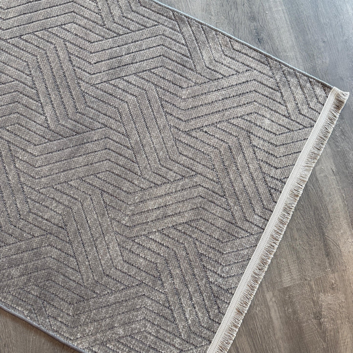 Lifos LFS01 Grey Yumuşak Dokulu Makinede Yıkanabilir Kaymaz Tabanlı Halı - HALI VAGONU