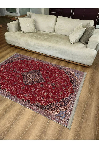 Mars Serisi Eskitme Desen Kaymaz Taban Şönil Halı - HALI VAGONU