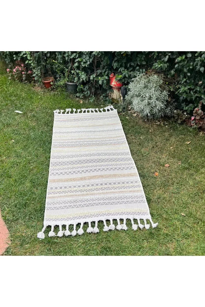 Meridyen Kaymaz Tabanlı Yıkanabilir Makine Halısı - HALI VAGONU