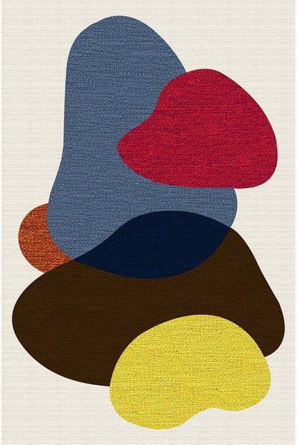 Modern Stil Krem Tonlarında iskandinav halı ve kilim Salon halısı Peluş halı Yıkanabilen Halı - HALI VAGONU