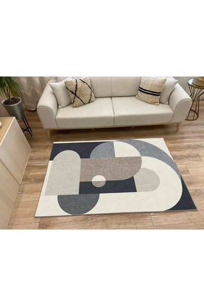 Modern Stil Krem Tonlarında iskandinav halı ve kilim Salon halısı Peluş halı Yıkanabilen Halı - HALI VAGONU