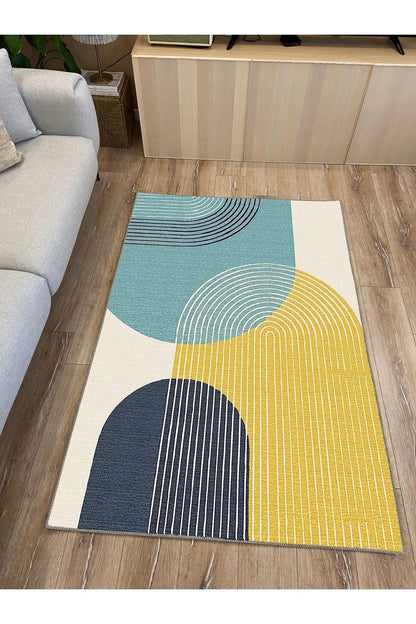 Modern Stil soyut halı kilim bej halı iskandinav halı salon halısı peluş halı Yıkanabilen Halı - HALI VAGONU