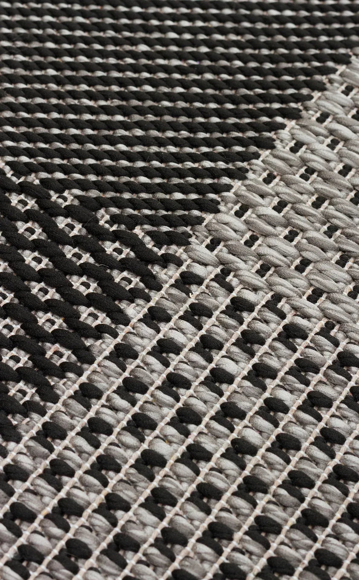 MONO 01 DARK GREY Hav Toz Vermez Kaymaz Tabanlı Sisal Halı - HALI VAGONU