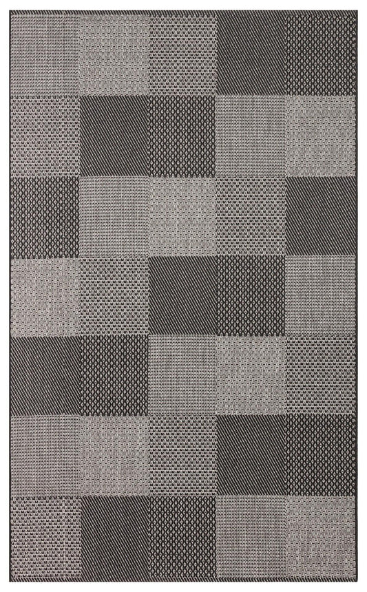 MONO 01 DARK GREY Hav Toz Vermez Kaymaz Tabanlı Sisal Halı - HALI VAGONU