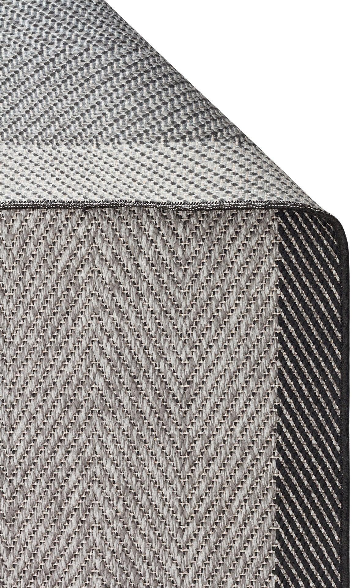 MONO 02 DARK GREY Hav Toz Vermez Kaymaz Tabanlı Sisal Halı - HALI VAGONU