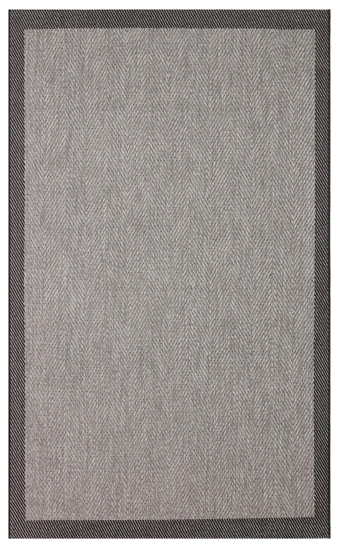 MONO 02 DARK GREY Hav Toz Vermez Kaymaz Tabanlı Sisal Halı - HALI VAGONU