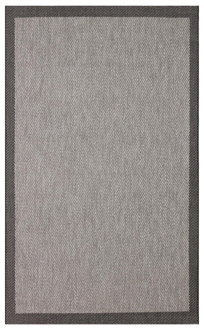 MONO 02 DARK GREY Hav Toz Vermez Kaymaz Tabanlı Sisal Halı - HALI VAGONU