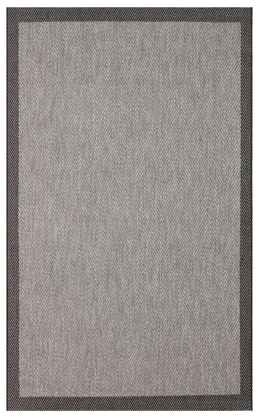 MONO 02 DARK GREY Hav Toz Vermez Kaymaz Tabanlı Sisal Halı - HALI VAGONU