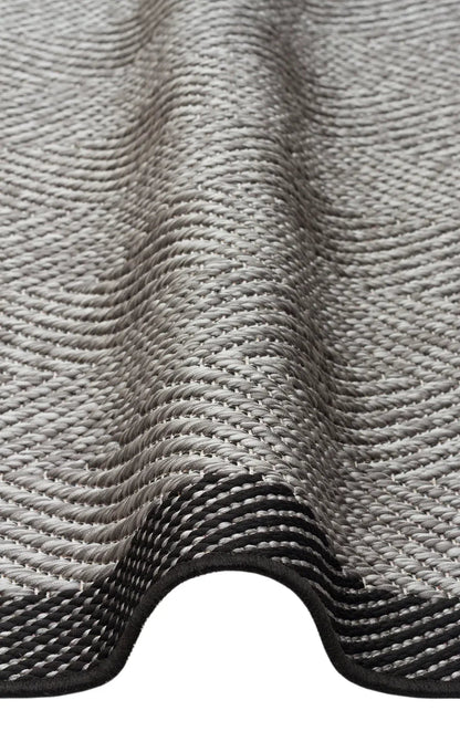 MONO 02 DARK GREY Hav Toz Vermez Kaymaz Tabanlı Sisal Halı - HALI VAGONU
