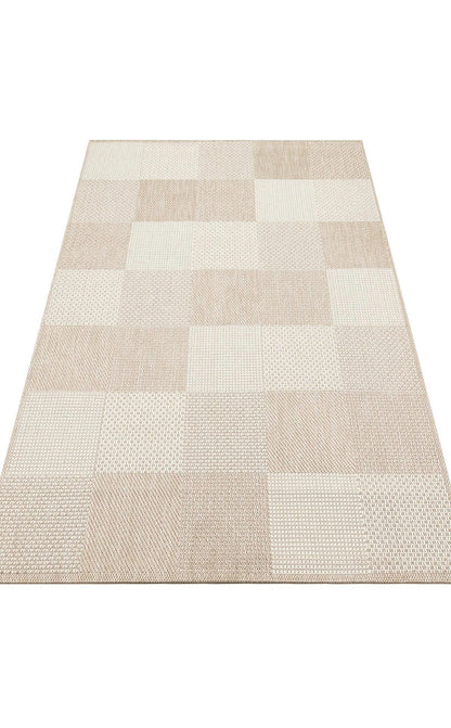 MONO MNO 01 BEIGE Hav Toz Vermez Kaymaz Tabanlı Sisal Halı - HALI VAGONU