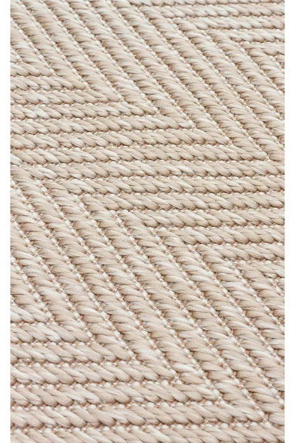 MONO MNO 02 BEIGE Hav Toz Vermez Kaymaz Tabanlı Sisal Halı - HALI VAGONU