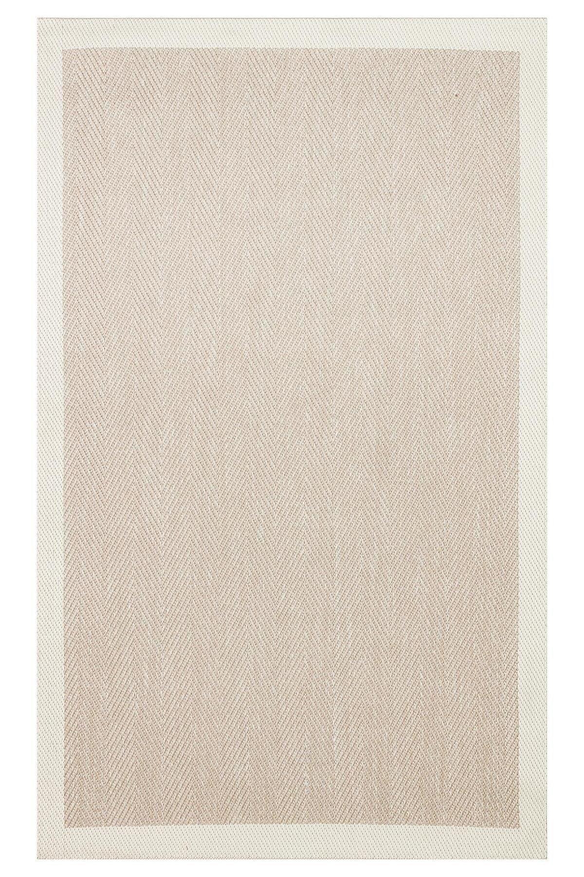 MONO MNO 02 BEIGE Hav Toz Vermez Kaymaz Tabanlı Sisal Halı - HALI VAGONU