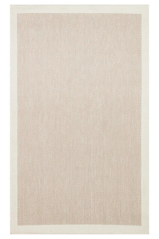 MONO MNO 02 BEIGE Hav Toz Vermez Kaymaz Tabanlı Sisal Halı - HALI VAGONU