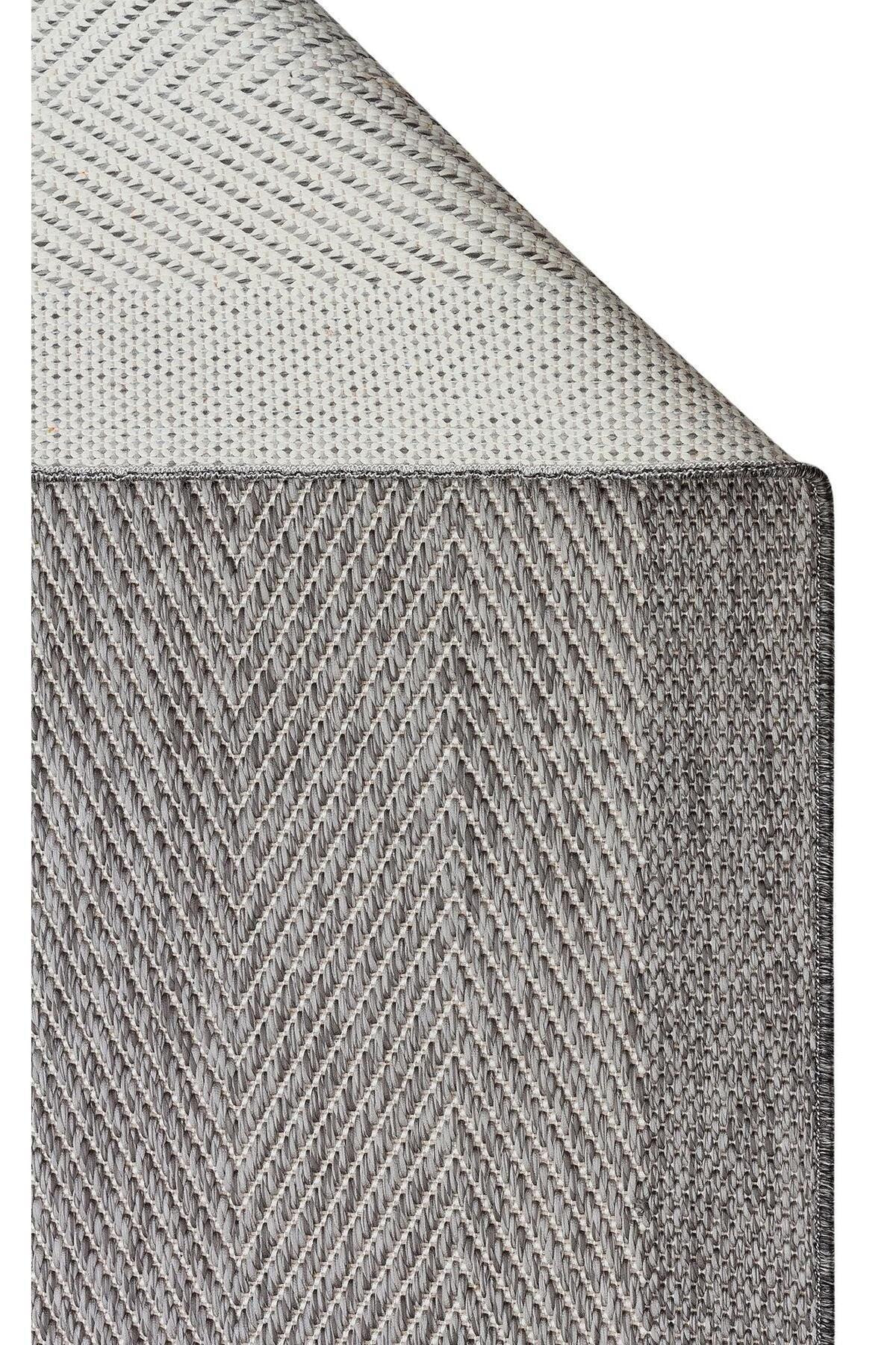MONO MNO 02 GREY Hav Toz Vermez Kaymaz Tabanlı Sisal Halı - HALI VAGONU