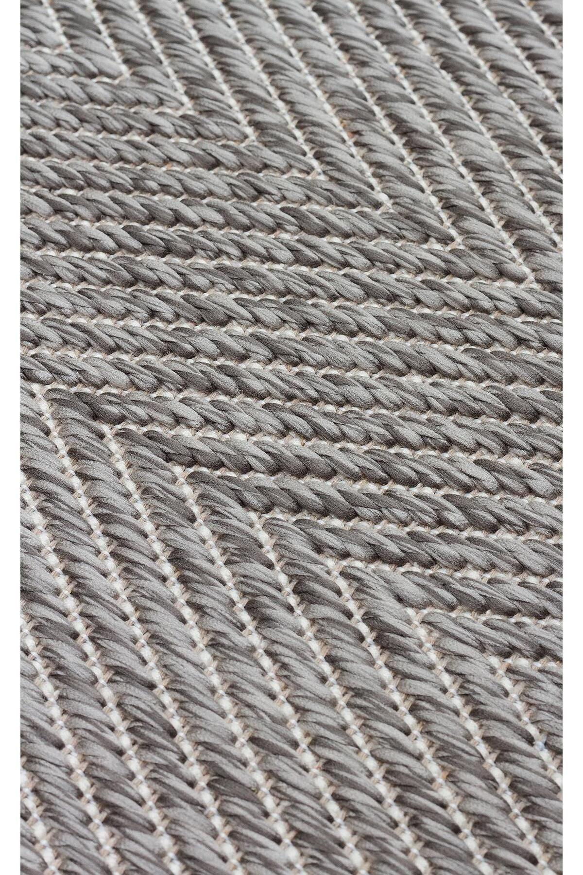 MONO MNO 02 GREY Hav Toz Vermez Kaymaz Tabanlı Sisal Halı - HALI VAGONU
