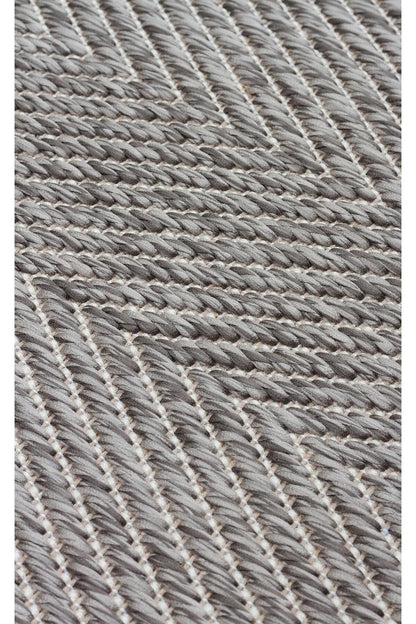 MONO MNO 02 GREY Hav Toz Vermez Kaymaz Tabanlı Sisal Halı - HALI VAGONU