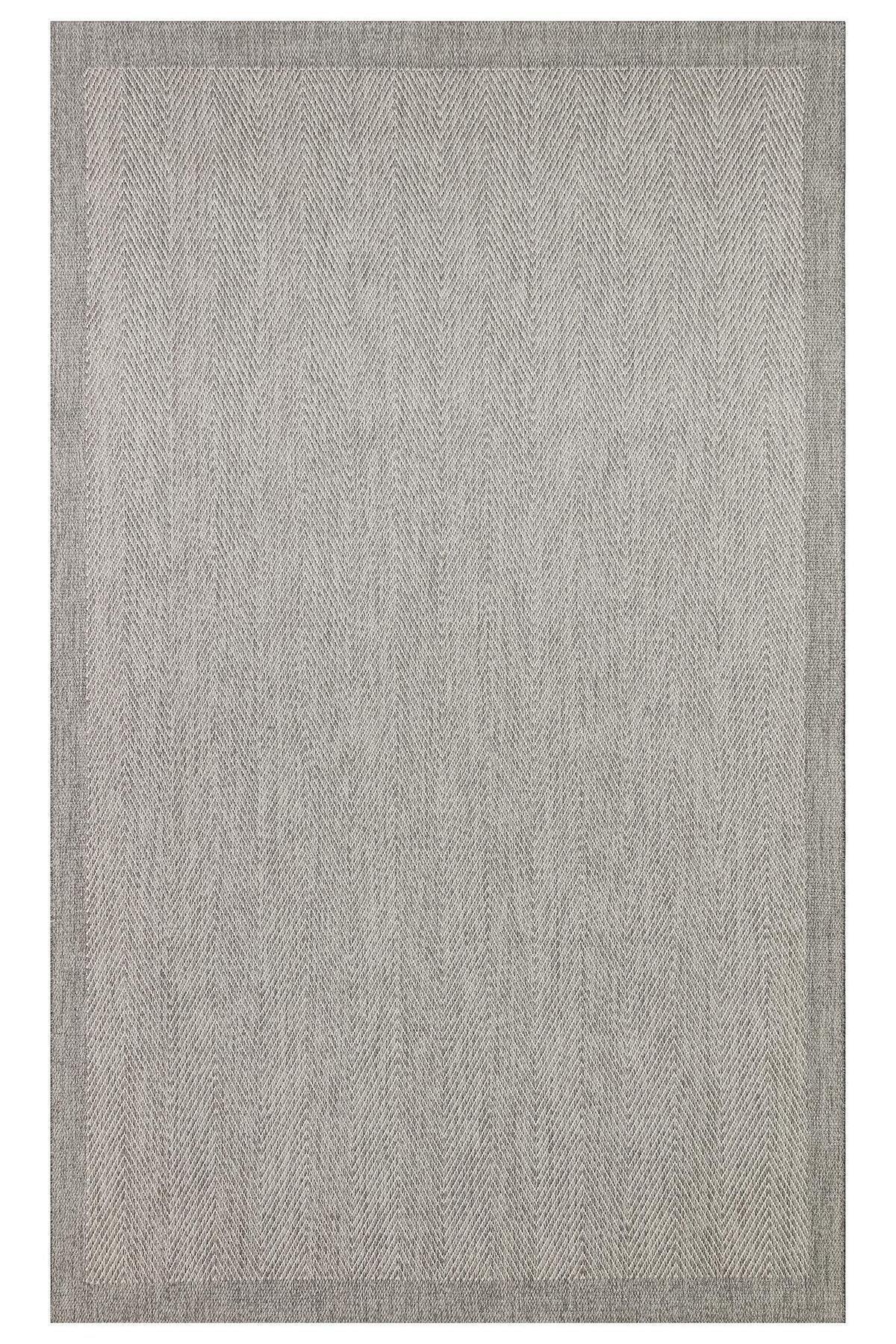 MONO MNO 02 GREY Hav Toz Vermez Kaymaz Tabanlı Sisal Halı - HALI VAGONU
