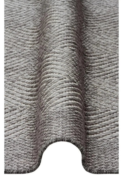 MONO MNO 02 GREY Hav Toz Vermez Kaymaz Tabanlı Sisal Halı - HALI VAGONU