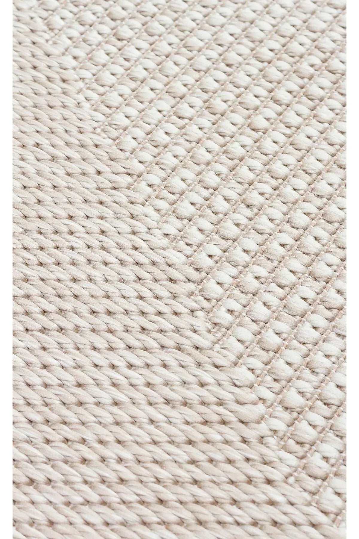 MONO MNO 03 BEIGE Hav Toz Vermez Kaymaz Tabanlı Sisal Halı - HALI VAGONU