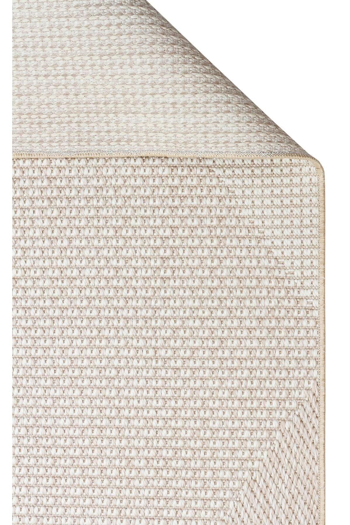 MONO MNO 03 BEIGE Hav Toz Vermez Kaymaz Tabanlı Sisal Halı - HALI VAGONU