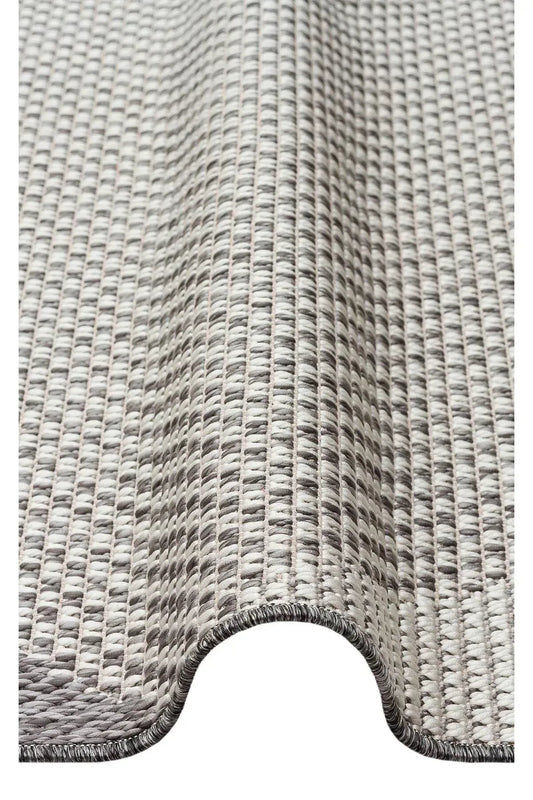 MONO MNO 03 GREY Hav Toz Vermez Kaymaz Tabanlı Sisal Halı - HALI VAGONU