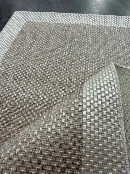 Natura Sisal NTR 02 Krem Sütlükahve Sisal Dokuma Halı - NTR 02 - HALI VAGONU