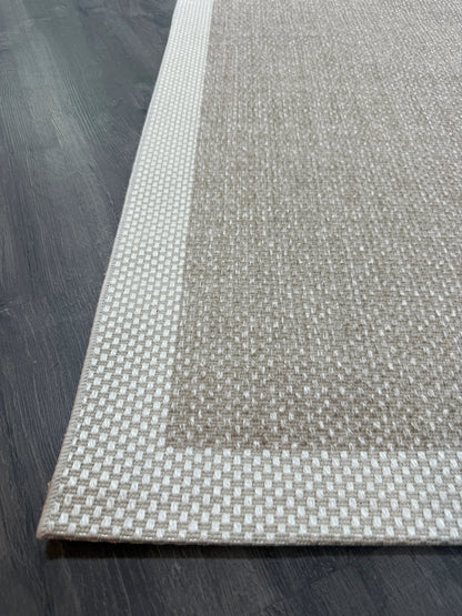 Natura Sisal NTR 02 Krem Sütlükahve Sisal Dokuma Halı - NTR 02 - HALI VAGONU
