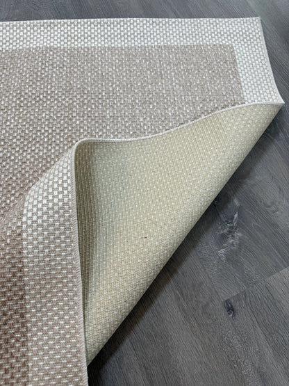 Natura Sisal NTR 02 Krem Sütlükahve Sisal Dokuma Halı - NTR 02 - HALI VAGONU