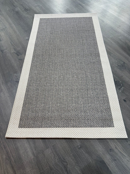 Natura Sisal NTR 06 Krem Antrasit Sisal Dokuma Halı - NTR 06 - HALI VAGONU